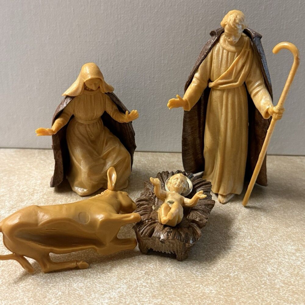 Vintage Depose Italy Christmas Nativity set, 10 PCs. Vintage Plastic - Picture 8 of 16